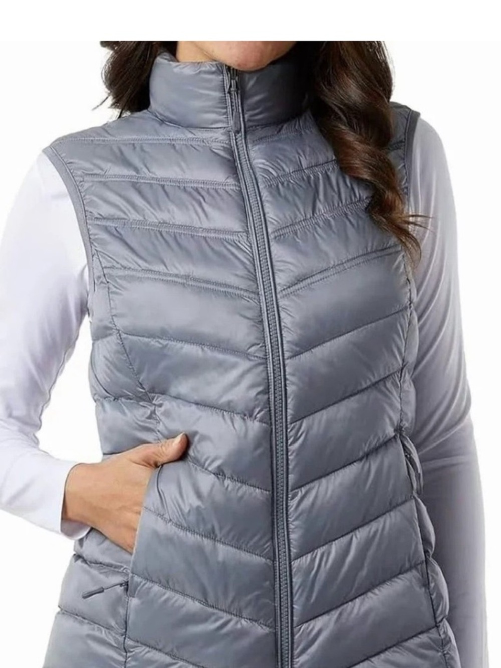 32 Degrees Women's Lightweight Quilted Full Zip Puffer Vest Size XXL